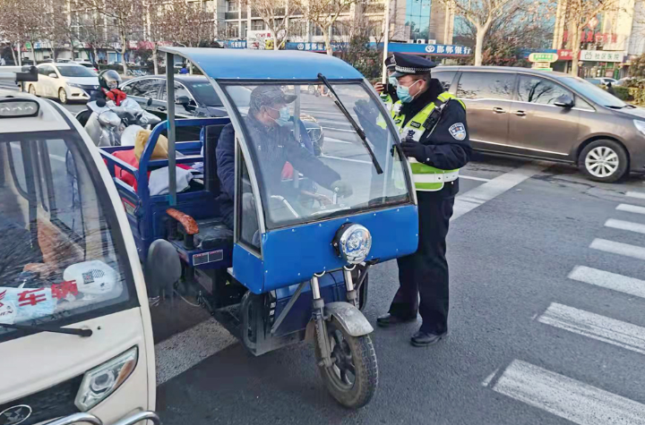 邯山一大队综合治理电动三轮车